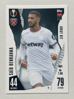 2023/24 Topps Match Attax Extra #079 Saïd Benrahma - AWAY KIT [West Ham United FC]
