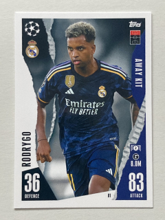 2023/24 Topps Match Attax Extra #081 Rodrygo - AWAY KIT [Real Madrid C.F.]