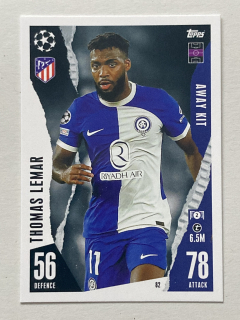 2023/24 Topps Match Attax Extra #082 Thomas Lemar - AWAY KIT [Atlético de Madrid]