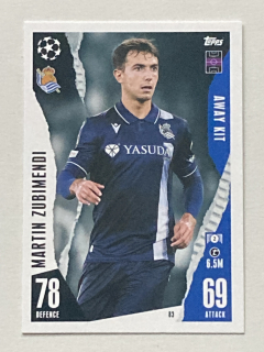2023/24 Topps Match Attax Extra #083 Martin Zubimendi - AWAY KIT [Real Sociedad de Fútbol]