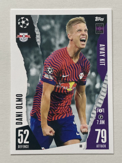 2023/24 Topps Match Attax Extra #088 Dani Olmo - AWAY KIT [RB Leipzig]