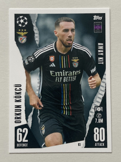 2023/24 Topps Match Attax Extra #093 Orkun Kökçü - AWAY KIT [SL Benfica Lisboa]