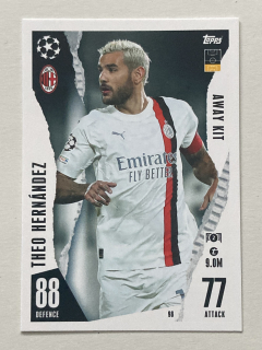 2023/24 Topps Match Attax Extra #098 Theo Hernández - AWAY KIT [AC Milan]