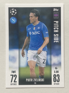 2023/24 Topps Match Attax Extra #113 Piotr Zieliński - PITCH SIDE [SSC Napoli]