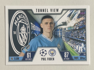 2023/24 Topps Match Attax Extra #118 Phil Foden - TUNNEL VIEW [Manchester City]