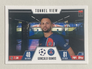 2023/24 Topps Match Attax Extra #126 Gonçalo Ramos - TUNNEL VIEW [Paris Saint-Germain]