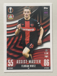 2023/24 Topps Match Attax Extra #147 Florian Wirtz - ASSIST MASTER [Bayer 04 Leverkusen]