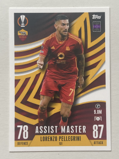 2023/24 Topps Match Attax Extra #151 Lorenzo Pellegrini - ASSIST MASTER [AS Roma]