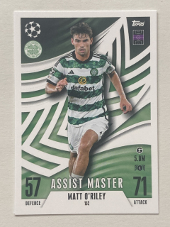 2023/24 Topps Match Attax Extra #152 Matt O'Riley - ASSIST MASTER [Celtic FC]