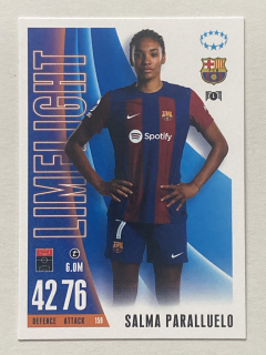 2023/24 Topps Match Attax Extra #159 Salma Paralluelo - LIMELIGHT [FC Barcelona]