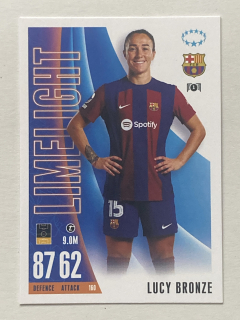 2023/24 Topps Match Attax Extra #160 Lucy Bronze - LIMELIGHT [FC Barcelona]