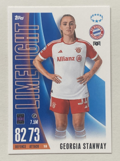 2023/24 Topps Match Attax Extra #166 Georgia Stanway - LIMELIGHT [FC Bayern München]