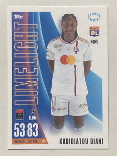 2023/24 Topps Match Attax Extra #173 Kadidiatou Diani - LIMELIGHT [Olympique Lyonnais]