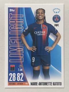 2023/24 Topps Match Attax Extra #176 Marie-Antoinette Katoto - LIMELIGHT [Paris Saint-Germain]