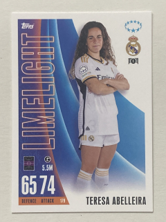 2023/24 Topps Match Attax Extra #179 Teresa Abelleira - LIMELIGHT [Real Madrid C.F.]