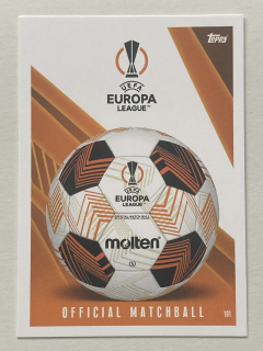 2023/24 Topps Match Attax Extra #191 UEFA Europa League - OFFICIAL MATCHBALL
