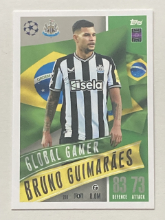 2023/24 Topps Match Attax Extra #200 Bruno Guimarães - GLOBAL GAMER [Newcastle United F.C.]