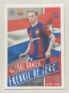 2023/24 Topps Match Attax Extra #203 Frenkie de Jong - GLOBAL GAMER [FC Barcelona]