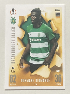 2023/24 Topps Match Attax Extra #229 Ousmane Diomande - BREAKTHROUGH BALLER [Sporting Clube de Portugal]