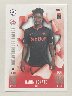 2023/24 Topps Match Attax Extra #233 Karim Konate - BREAKTHROUGH BALLER [FC Salzburg]