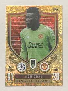 2023/24 Topps Match Attax Extra #282 André Onana - KINGS OF EUROPE [Manchester United]