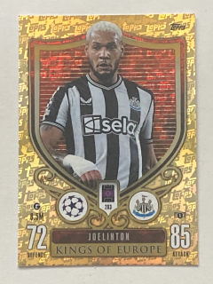 2023/24 Topps Match Attax Extra #283 Joelinton - KINGS OF EUROPE [Newcastle United F.C.]
