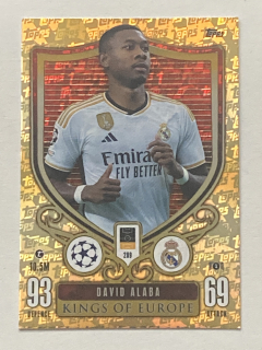 2023/24 Topps Match Attax Extra #289 David Alaba - KINGS OF EUROPE [Real Madrid C.F.]