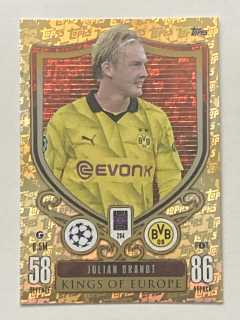 2023/24 Topps Match Attax Extra #294 Julian Brandt - KINGS OF EUROPE [Borussia Dortmund]
