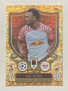 2023/24 Topps Match Attax Extra #295 Loïs Openda - KINGS OF EUROPE [RB Leipzig]