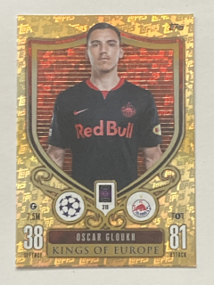 2023/24 Topps Match Attax Extra #310 Oscar Gloukh - KINGS OF EUROPE [FC Salzburg]