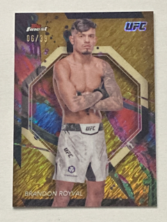 2024 Topps Finest UFC #048 Brandon Royval - GOLD SHIMMER /39