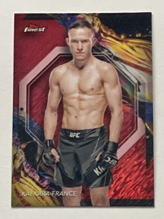 2024 Topps Finest UFC #103 Kai Kara-France - RED SHIMMER REFRACTOR