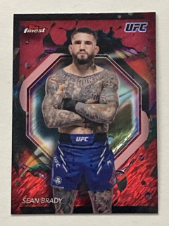 2024 Topps Finest UFC #208 Sean Brady - RED SHIMMER REFRACTOR