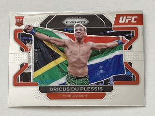 2022 Panini Prizm UFC #092 Dricus Du Plessis - ROOKIE CARD