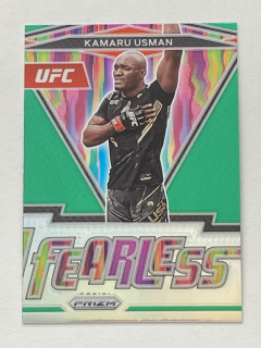 2022 Panini Prizm UFC Insert #6 Kamaru Usman - FEARLESS