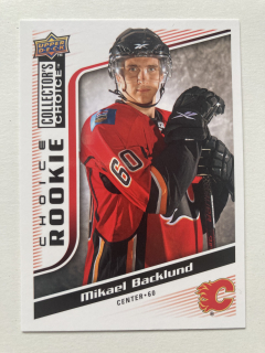 2009-10 UD Collector's Choice #241 Mikael Backlund - CHOICE ROOKIE