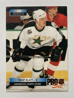1992-93 Pro Set #229 Trent Klatt - ROOKIE