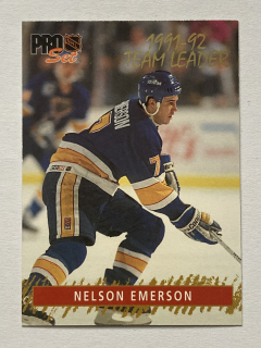 1992-93 Pro Set #TL 9of15 Nelson Emerson - TEAM LEADER