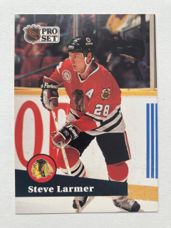 1991-92 Pro Set French #049 Steve Larmer