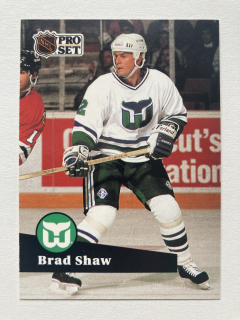 1991-92 Pro Set French #087 Brad Shaw