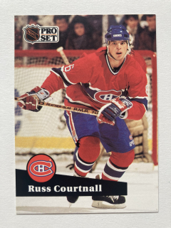1991-92 Pro Set French #126 Russ Courtnall