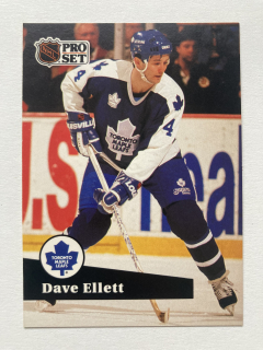 1991-92 Pro Set French #230 Dave Ellett