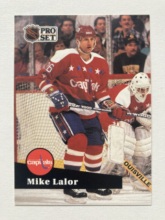 1991-92 Pro Set French #255 Mike Lalor