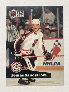1991-92 Pro Set French #287 Tomas Sandstrom