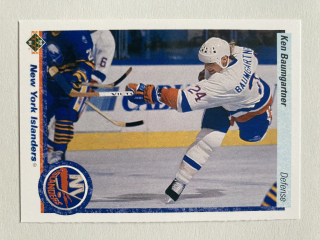 1990-91 Upper Deck #439 Ken Baumbartner