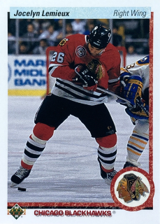 1990-91 Upper Deck #544 Jocelyn Lemieux