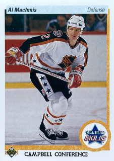 1990-91 Upper Deck #497 Al MacInnis - ALL STAR SKILLS