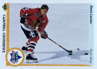 1990-91 Upper Deck #499 Steve Larmer - ALL STAR SKILLS