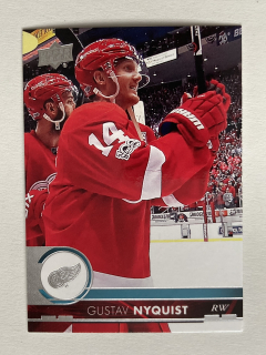 2017-18 UD Series 1 #066 Gustav Nyquist