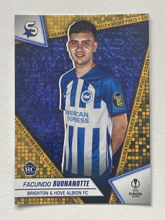 2023/24 Topps Superstars #034 Facundo Buonanotte - ROOKIE GOLDEN PIXELS [Brighton & Hove Albion FC]